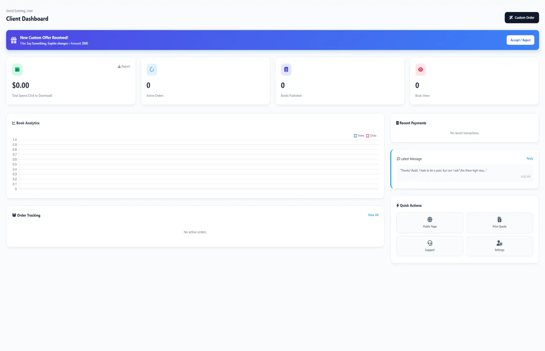 Kidillus Dashboard Overview