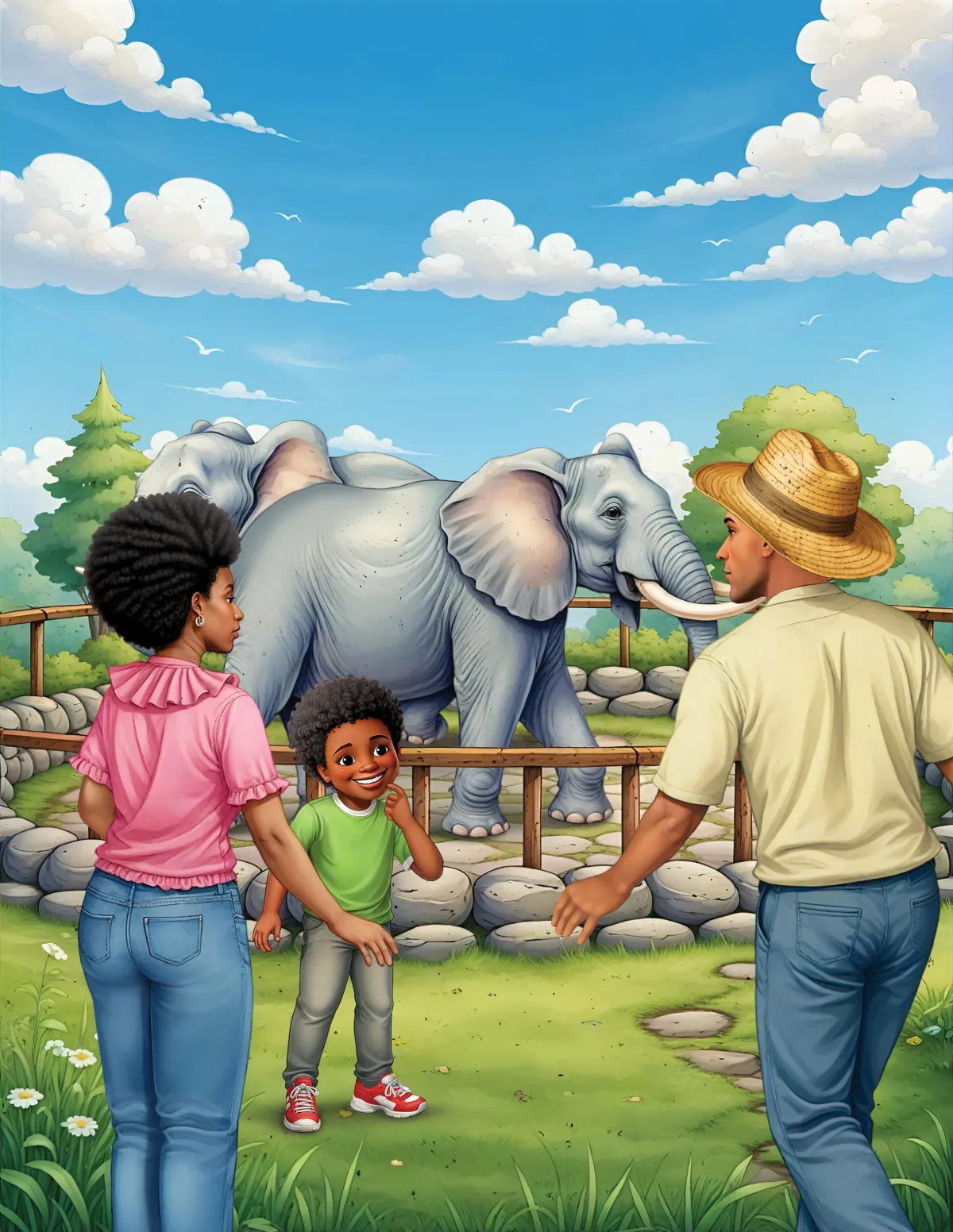 3D kids illustration