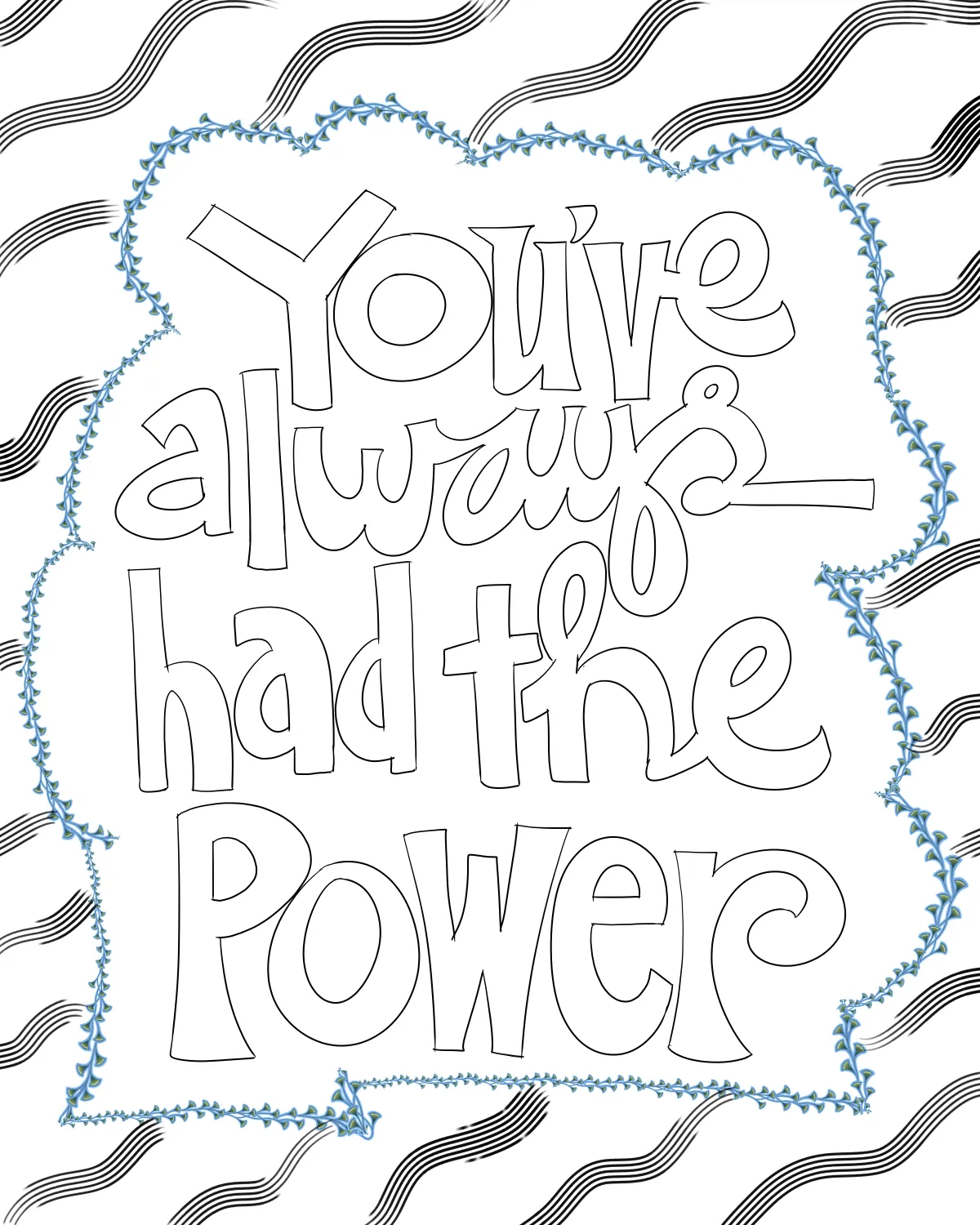 Children coloring book line art with cute cartoon characters