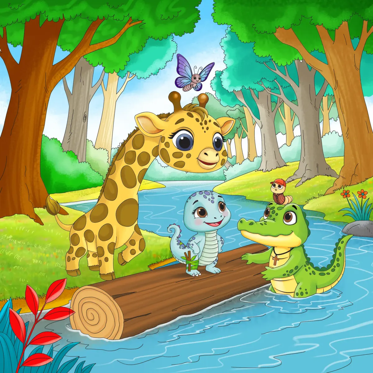 Soft Pastel / Whimsical children's book illustration style sample 4 by Kidillus