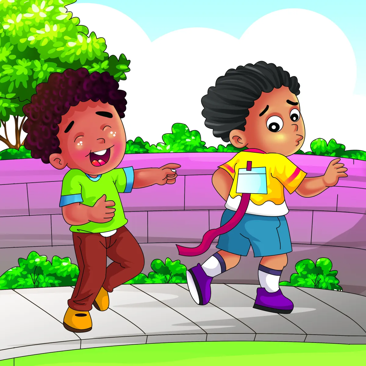 Kidillus Solid / Bold children's book illustration sample 1