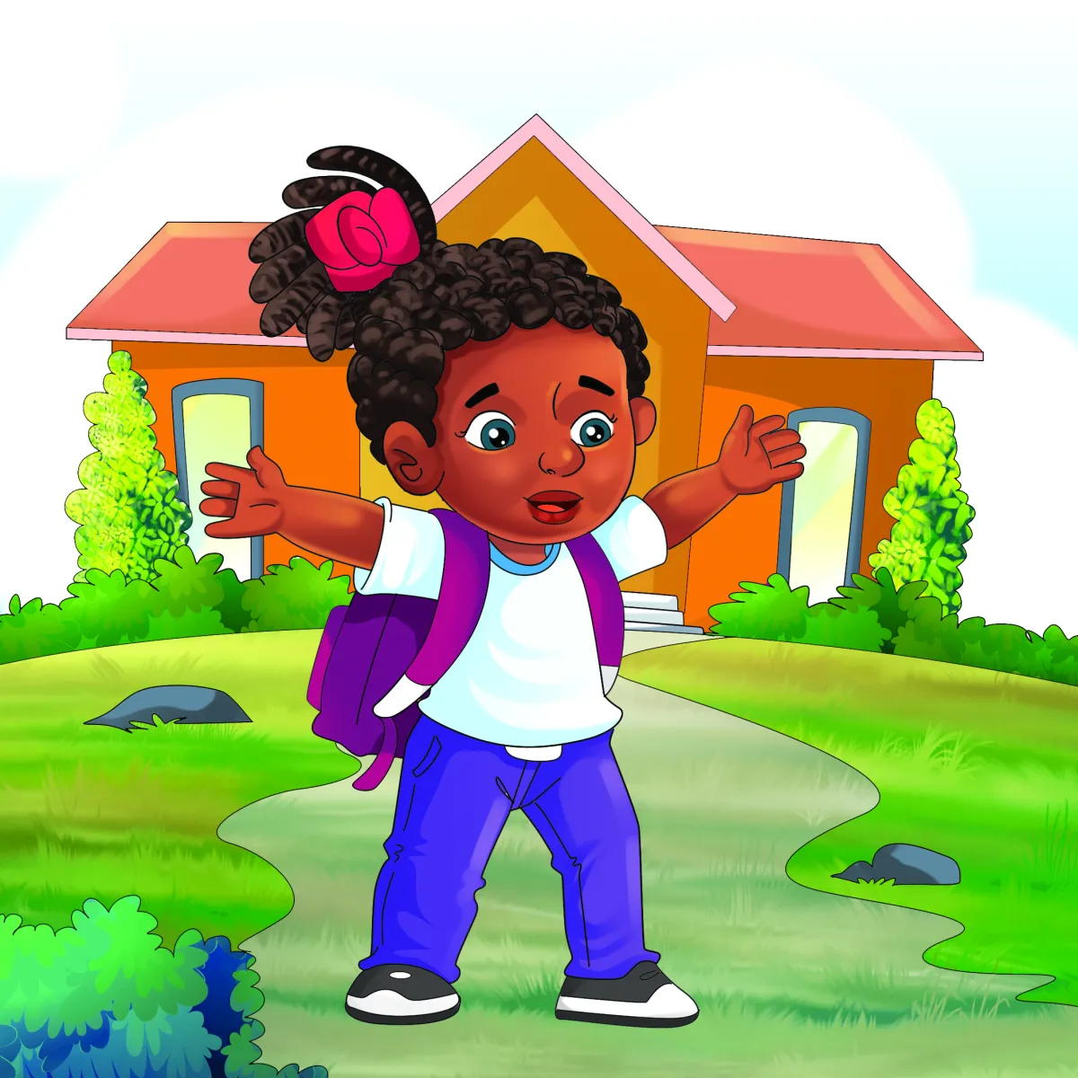 Afirican American children's book illustration
