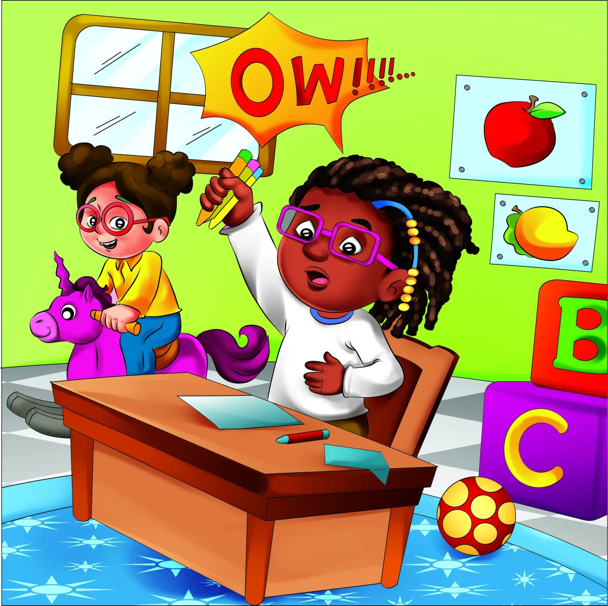 Kidillus Solid / Bold children's book illustration sample 4