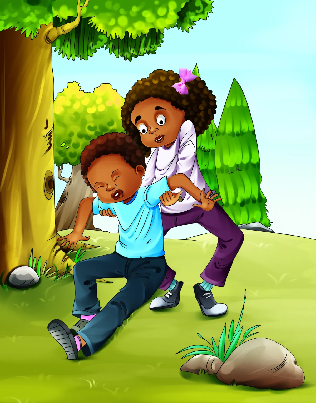 Helping illustration