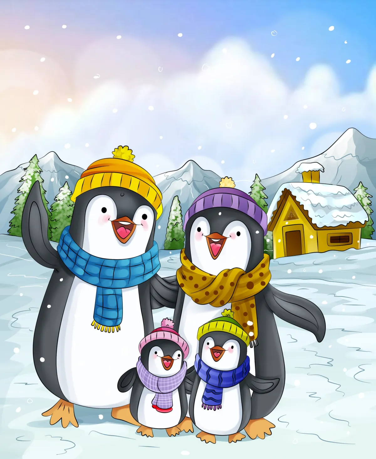 Solid color illustration