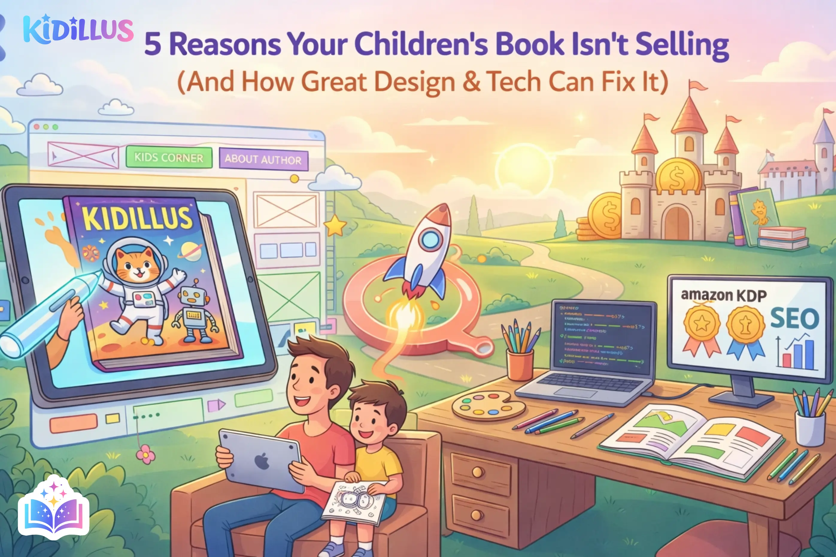 5 Reasons Your Children’s Book Isn’t Selling (And How Great Design & Tech Can Fix It)