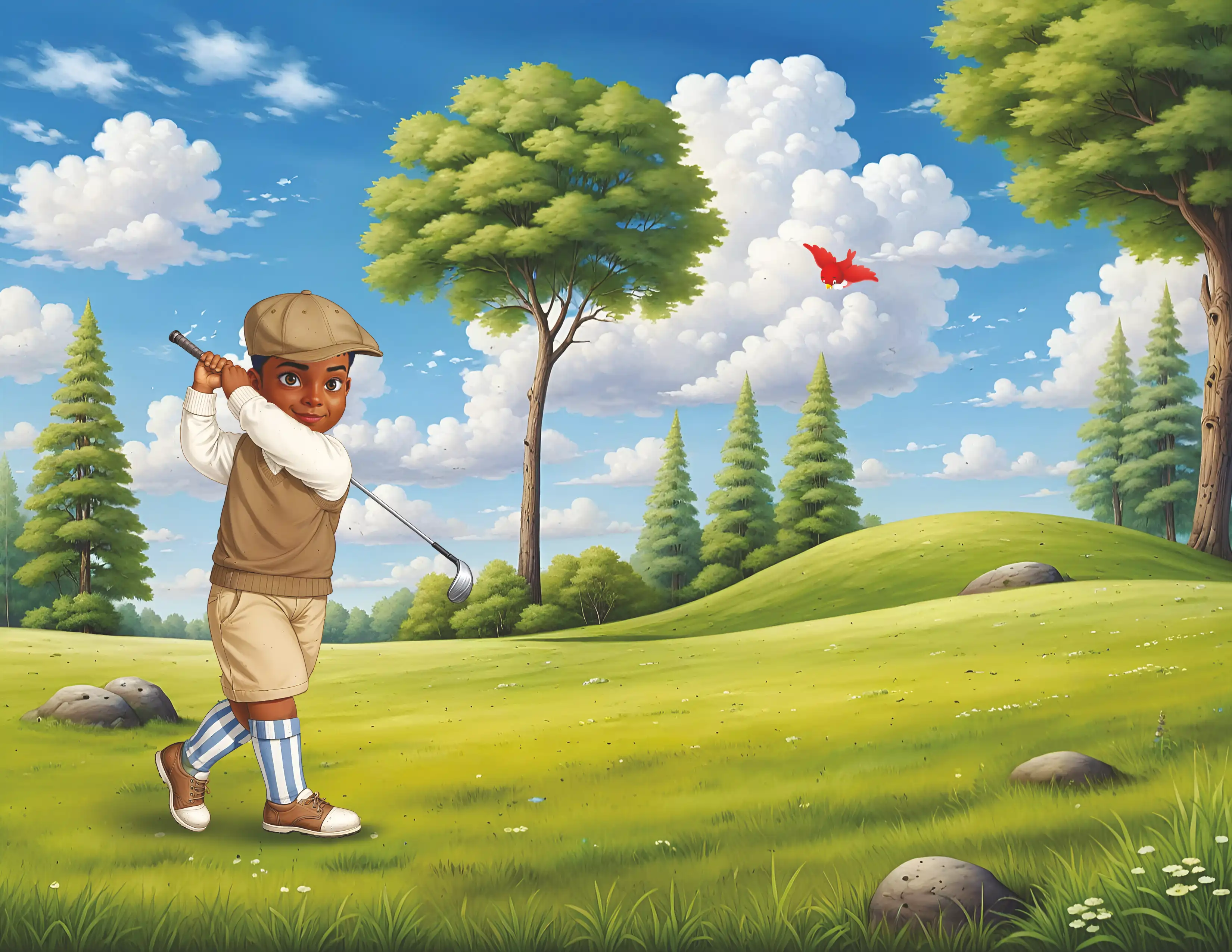 LetterLand Golf Course: A Children's ABC Book — illustration spread 2