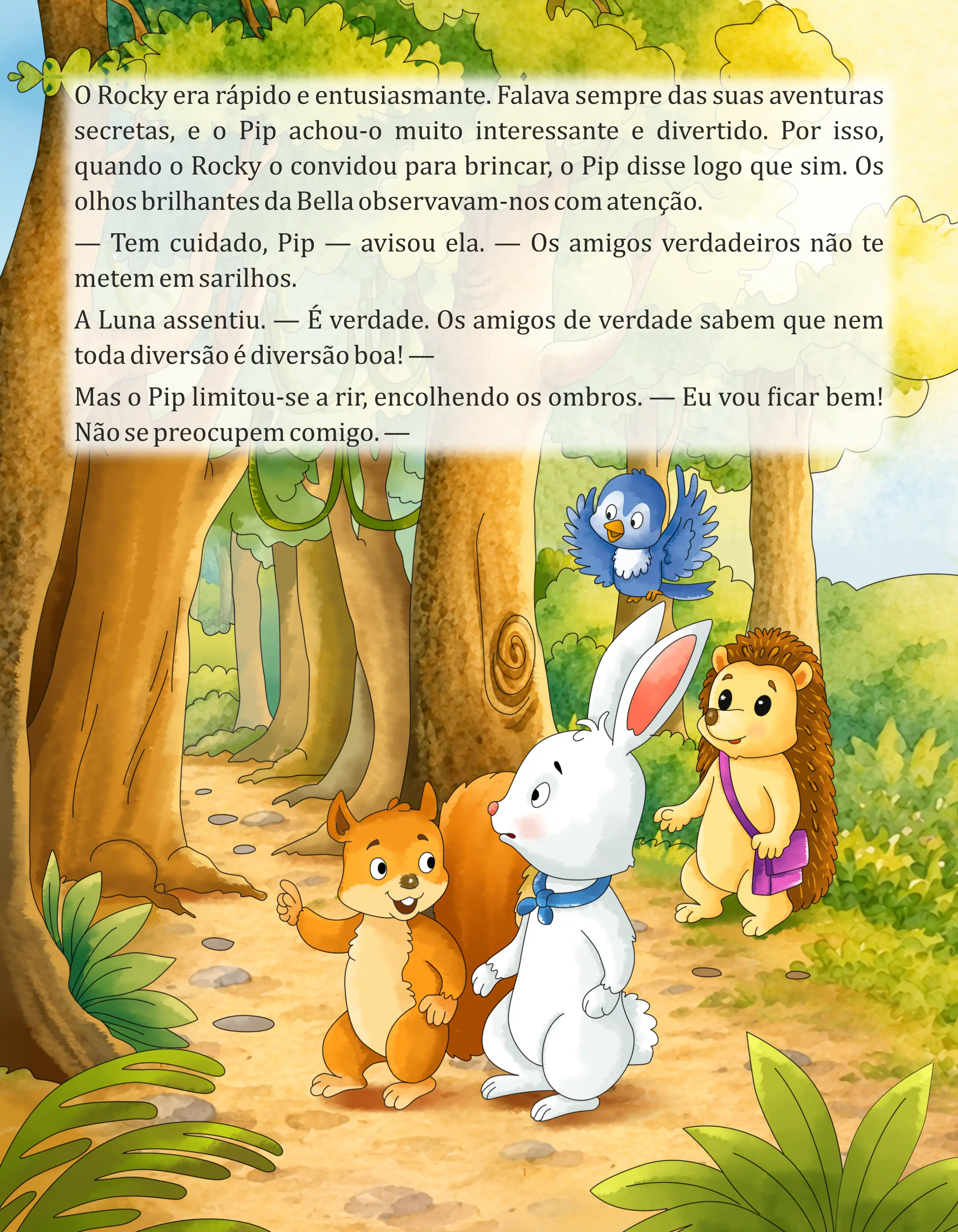 Pip e o seuCampo de Amigos — illustration spread 2