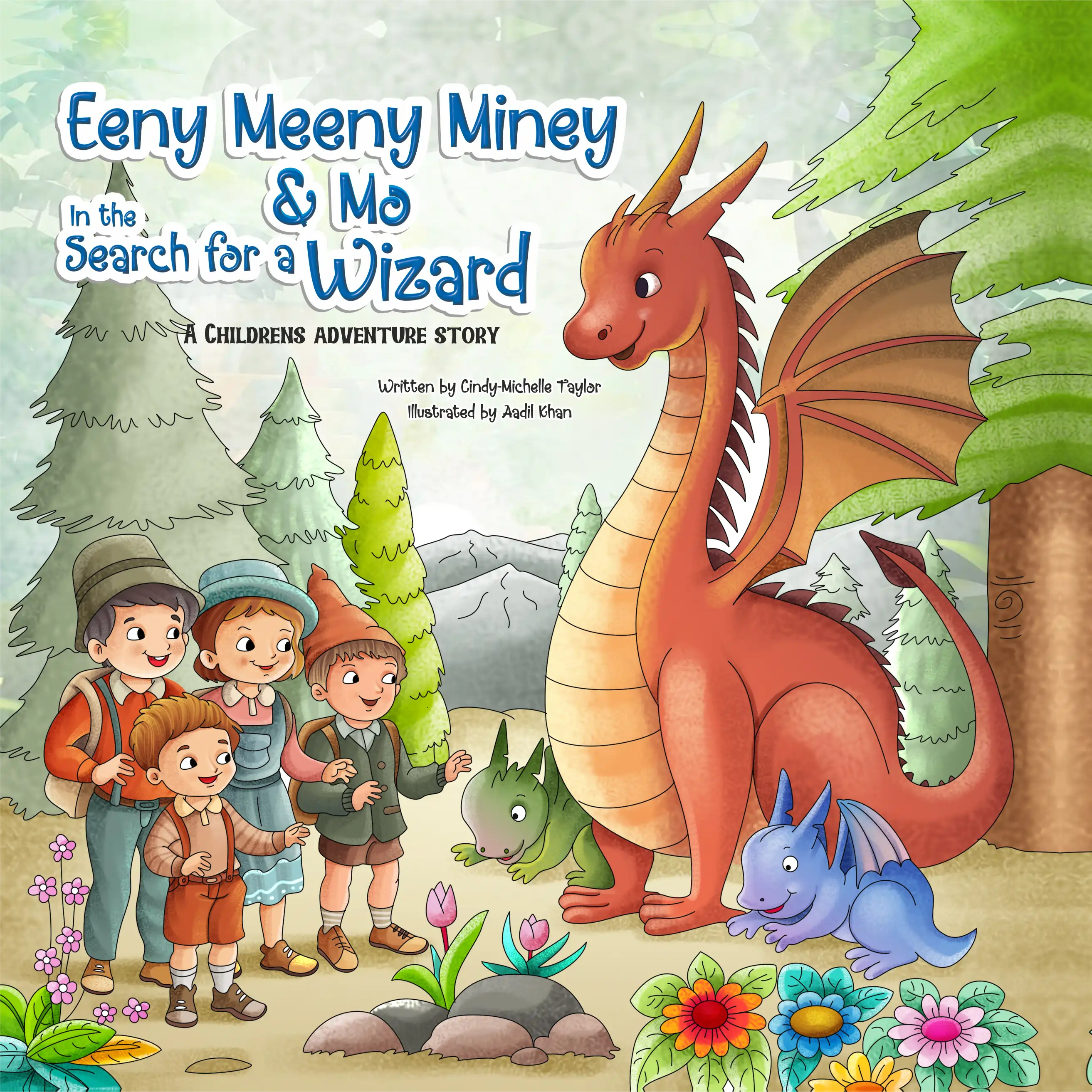 Eeny Meeny Miney & Mo in the Search for a Wizard — children's book illustration