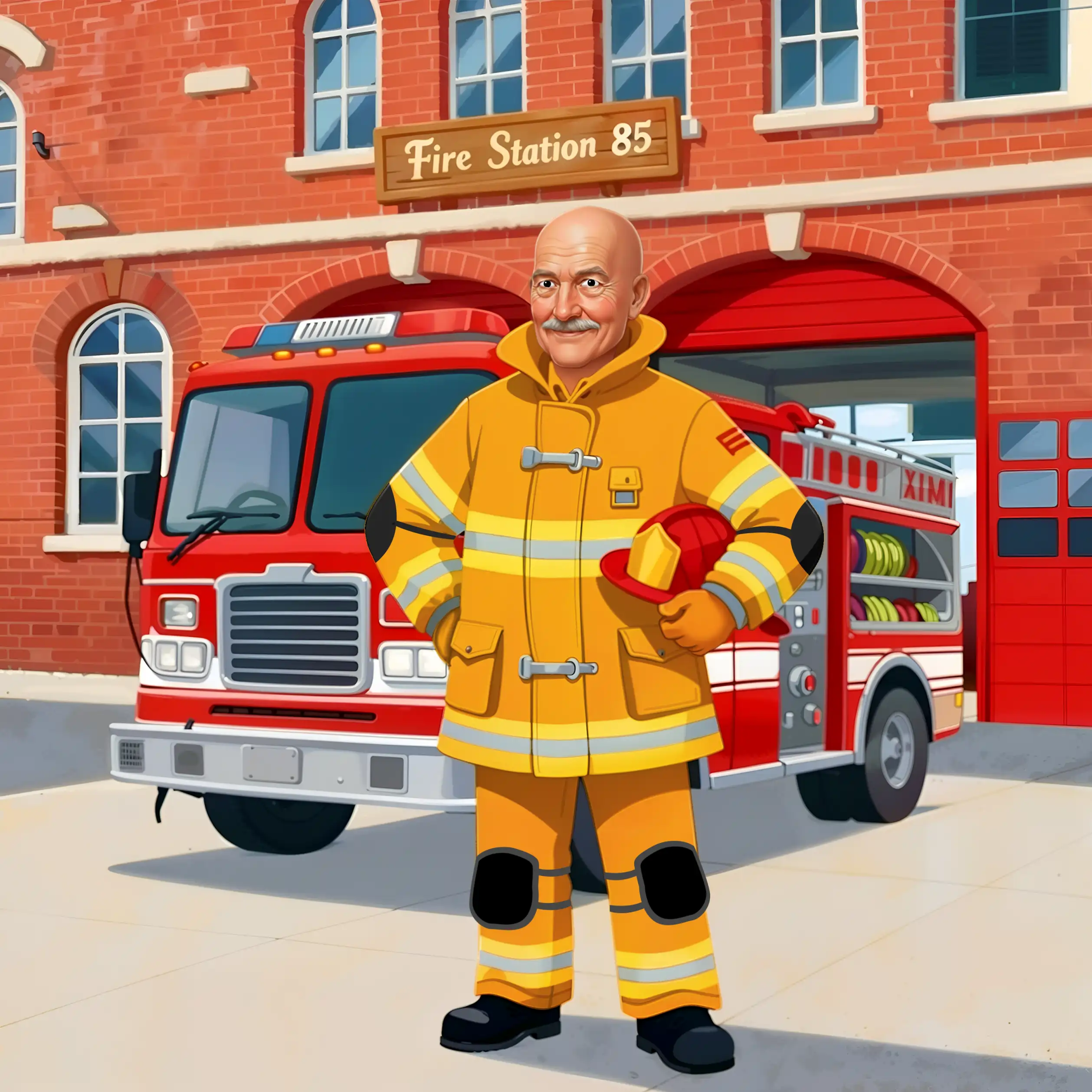 GRANDPA NEEDS A HERO — illustration spread 1