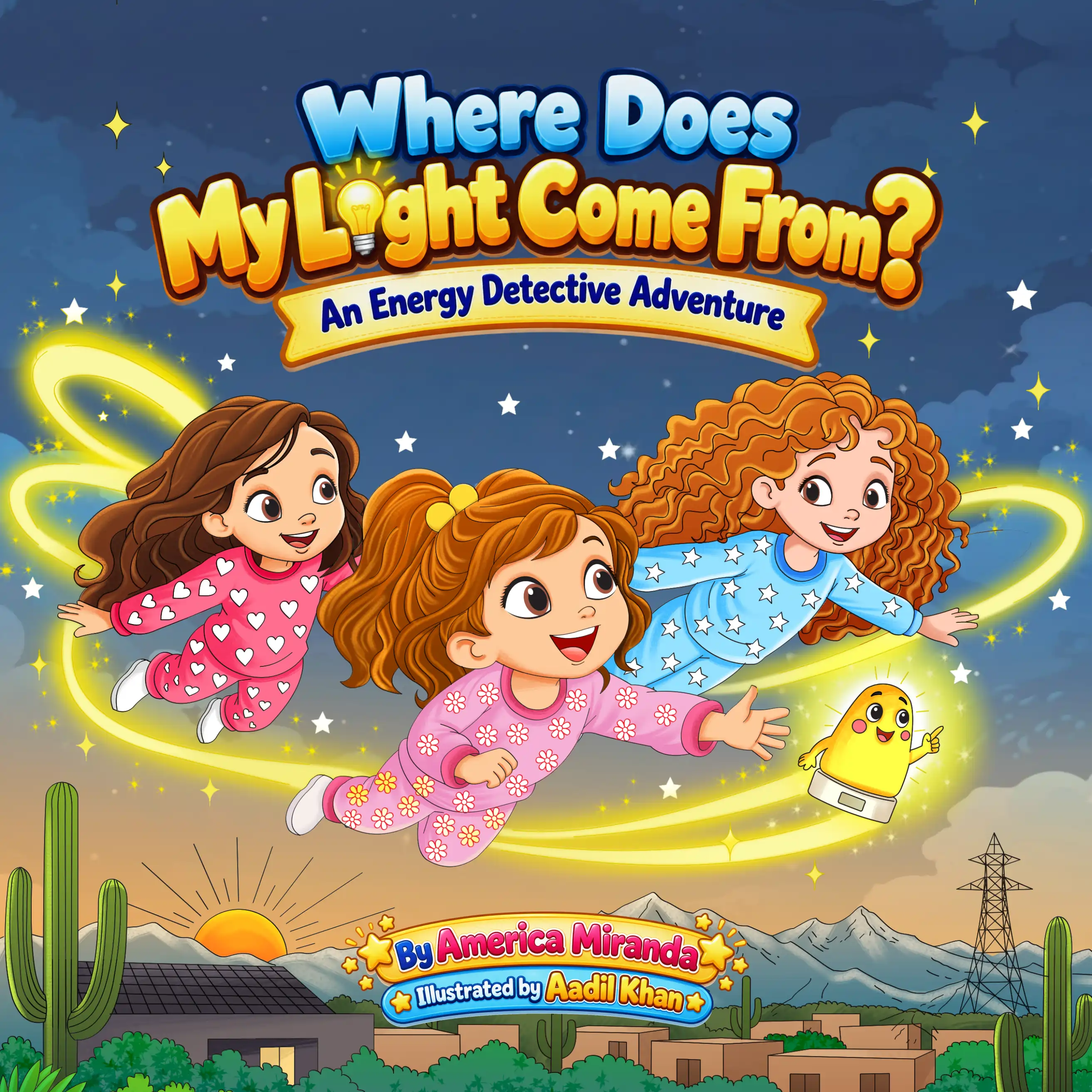 Where Does My Light Come From? — children's book illustration by Kidillus