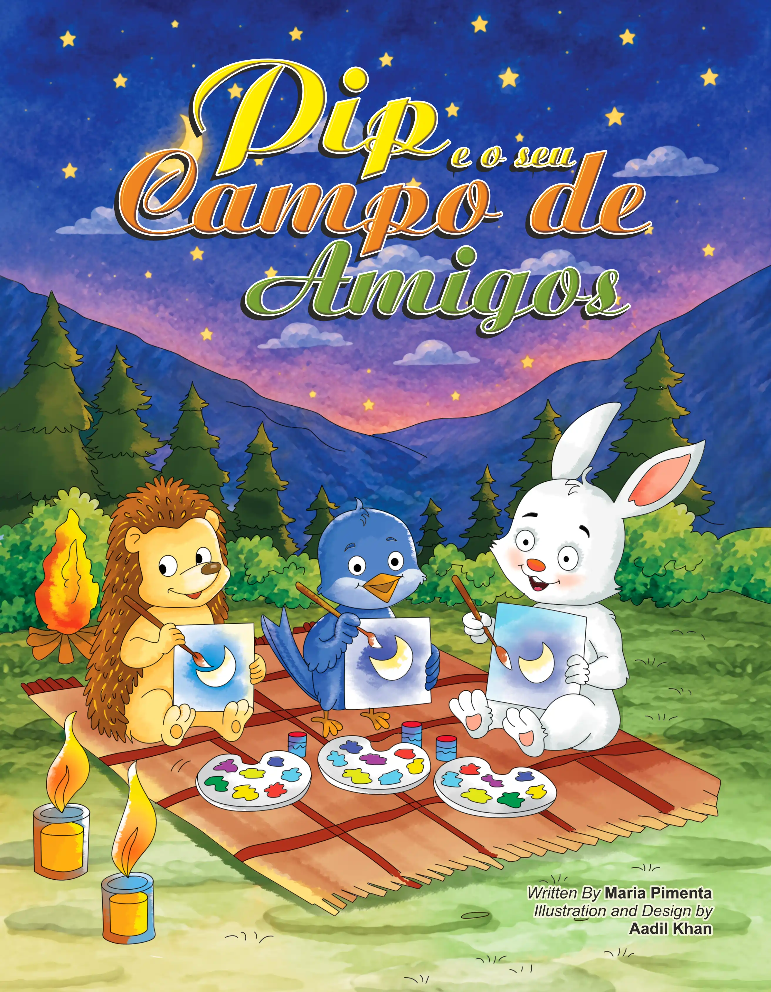Pip e o seuCampo de Amigos — children's book illustration