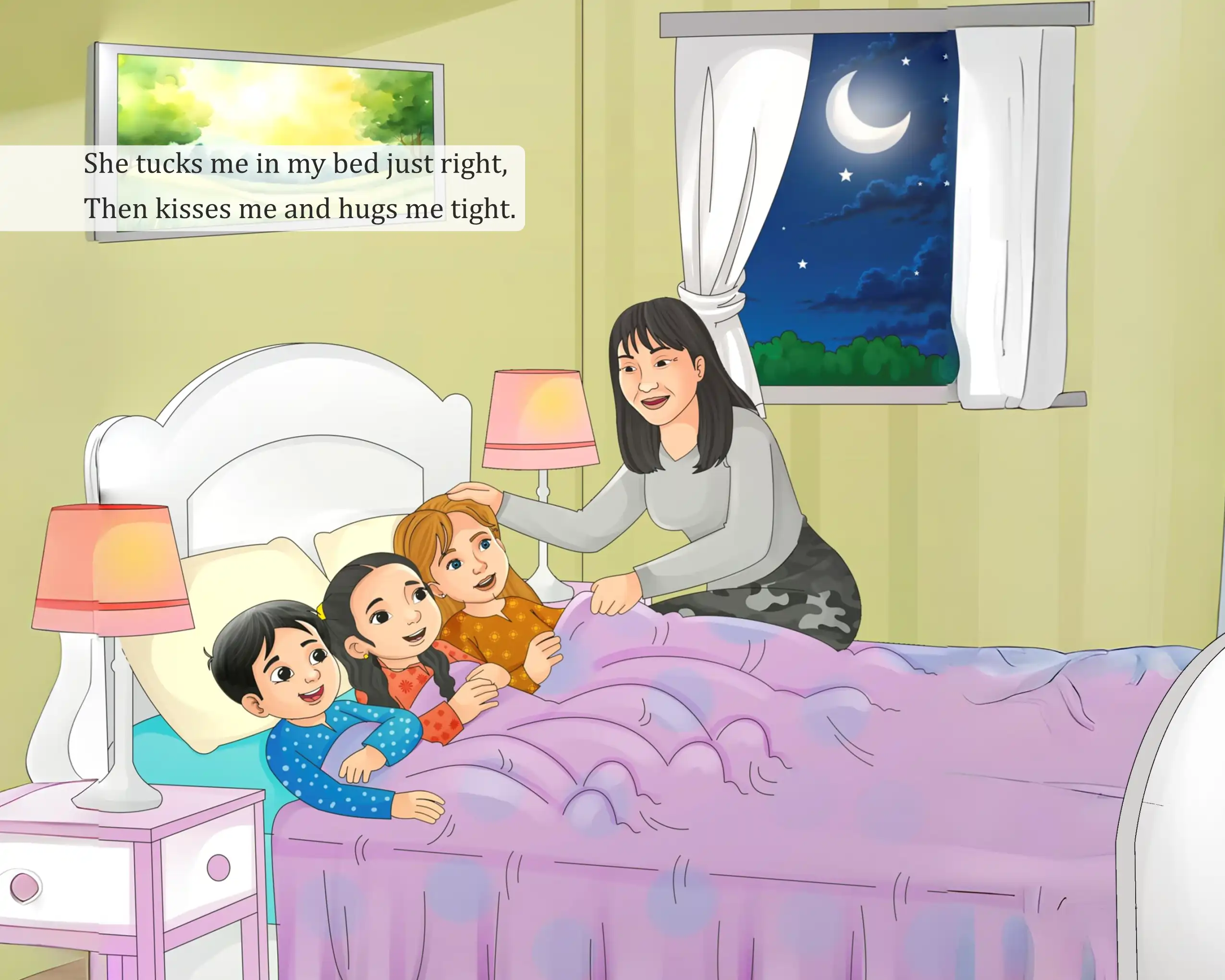 My Nai Nai and Me — illustration spread 5