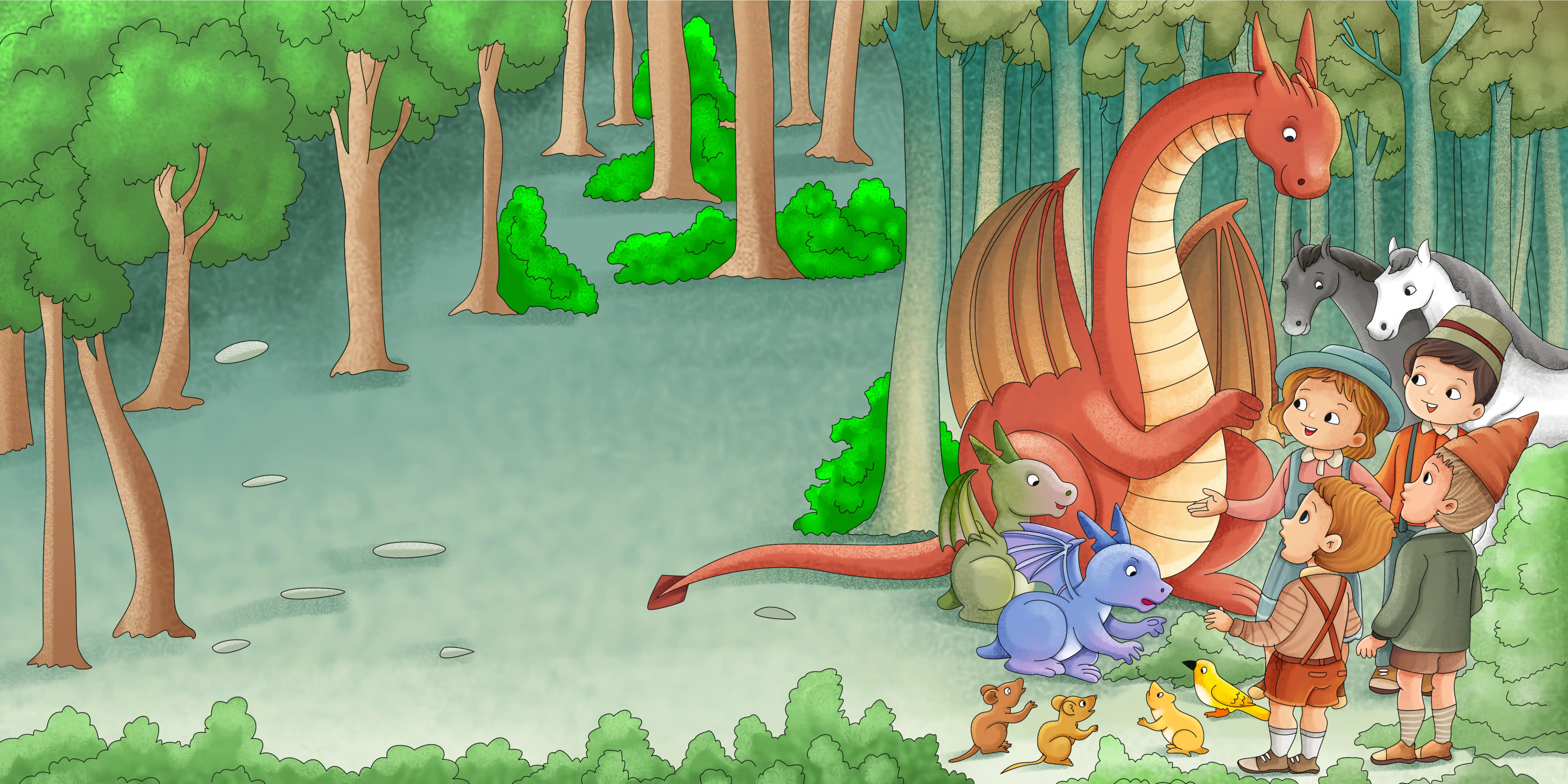 Eeny Meeny Miney & Mo in the Search for a Wizard — illustration spread 3