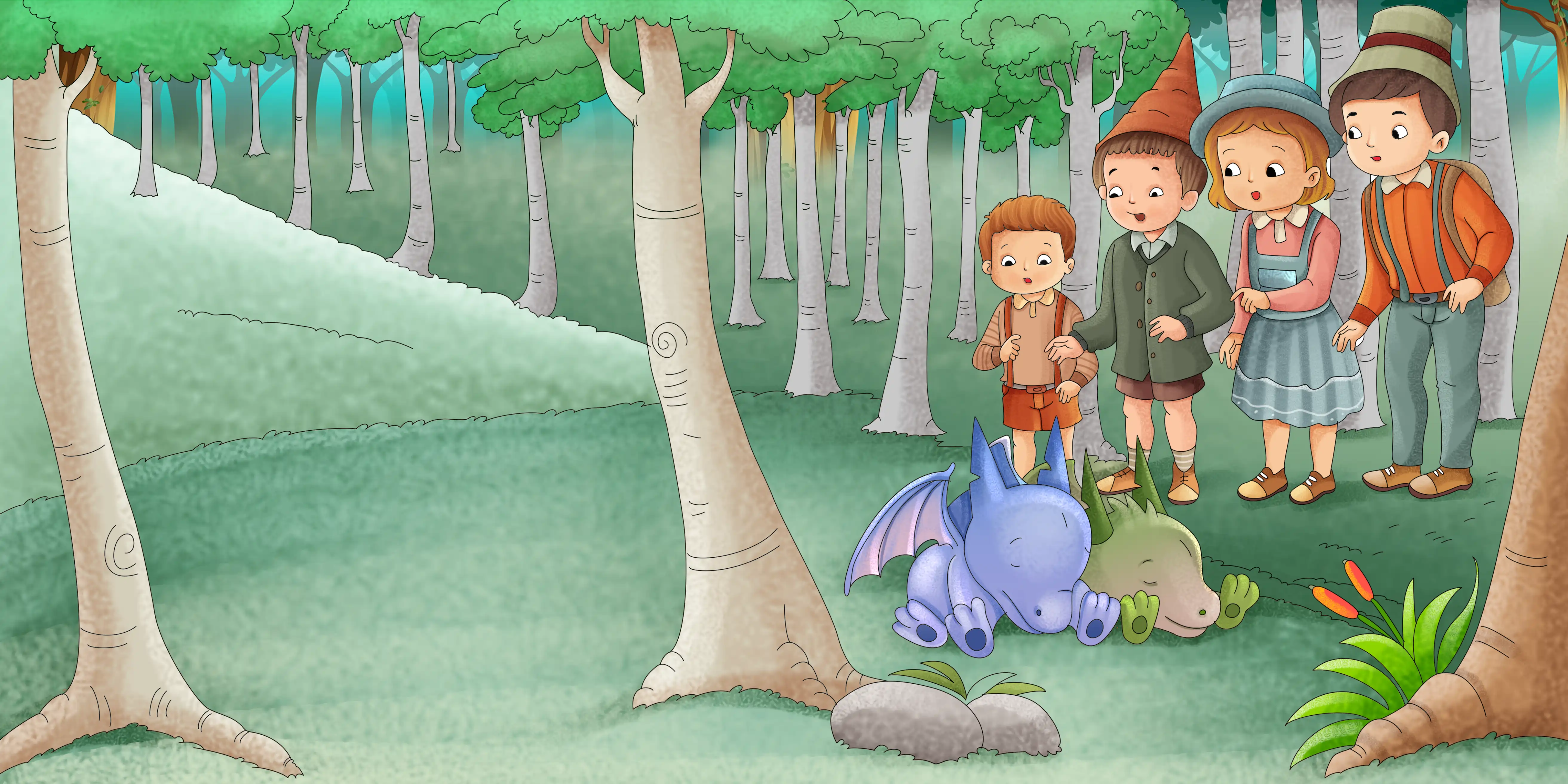 Eeny Meeny Miney & Mo in the Search for a Wizard — illustration spread 2