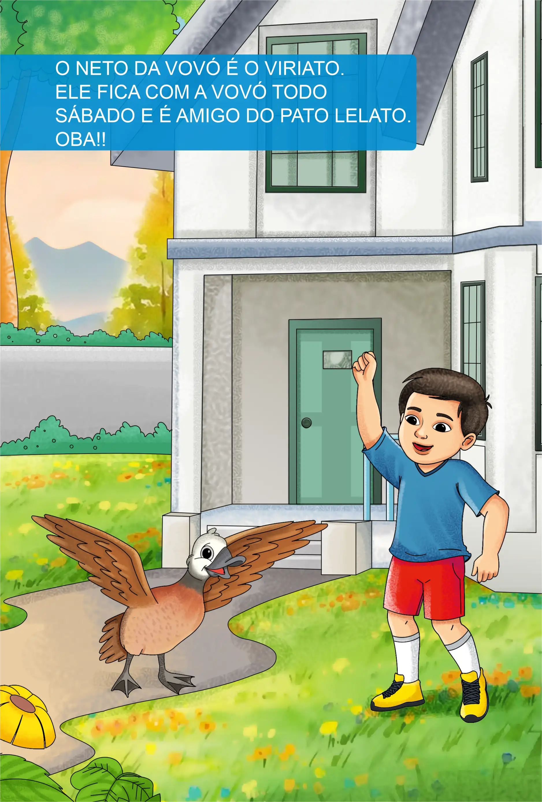 O PATO CAÍDO NA CASA DA VOVÓ — illustration spread 3
