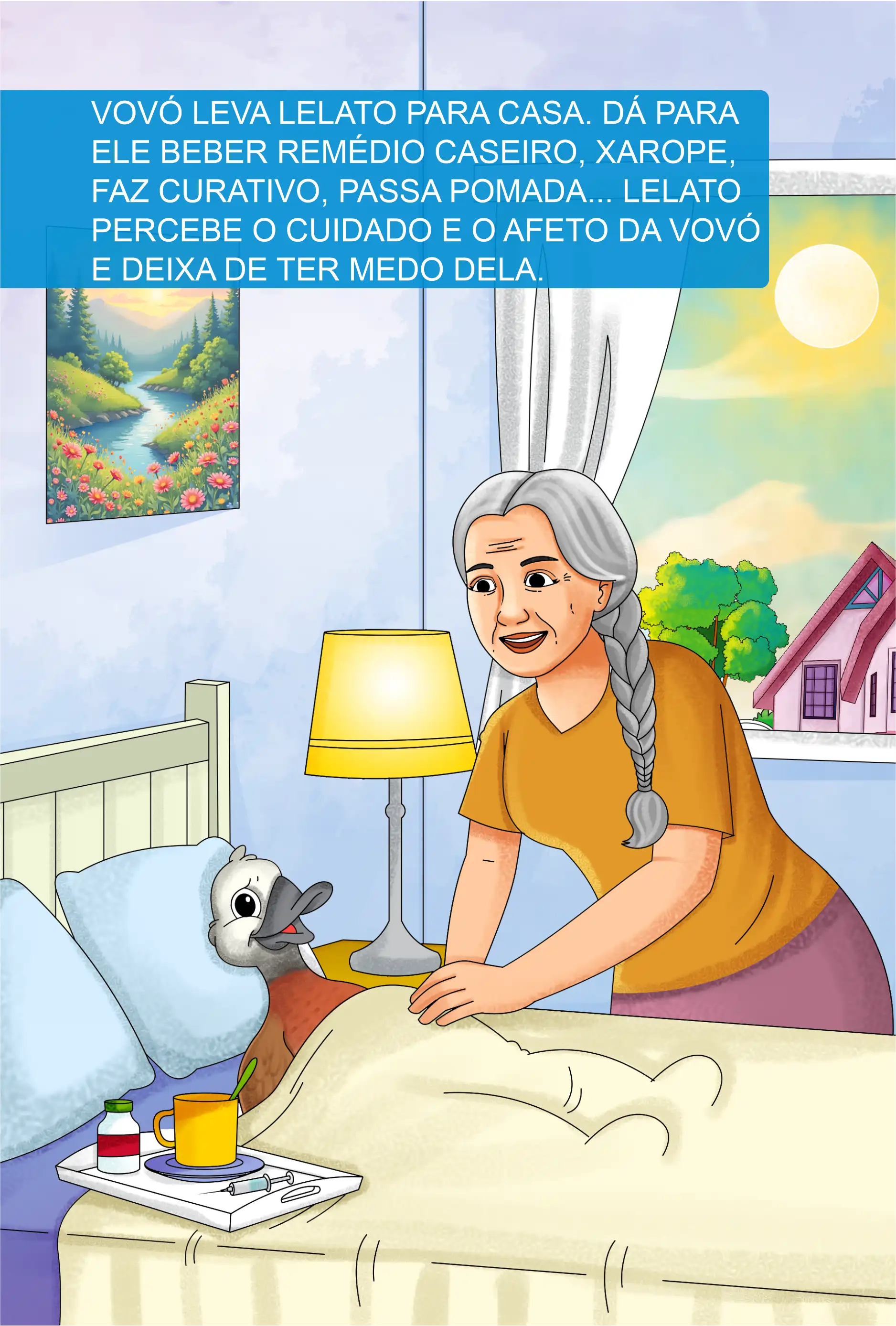 O PATO CAÍDO NA CASA DA VOVÓ — illustration spread 2