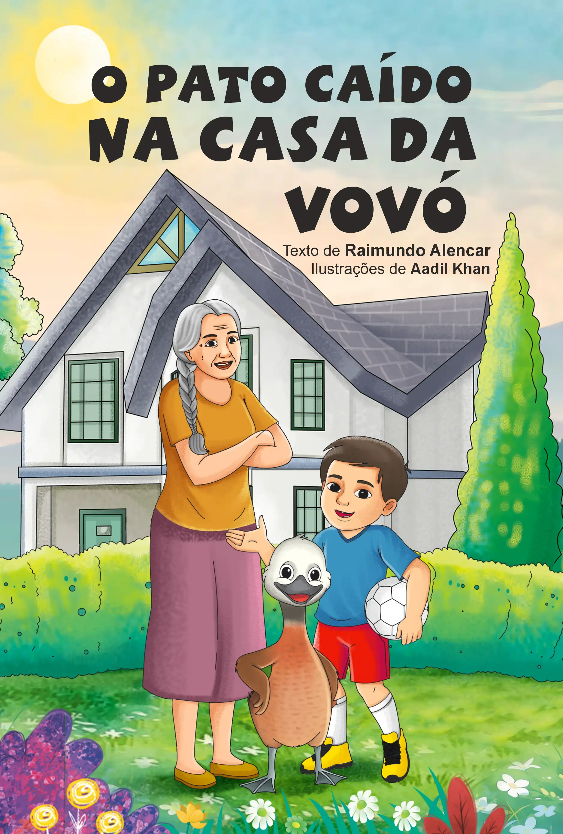 O PATO CAÍDO NA CASA DA VOVÓ — children's book illustration