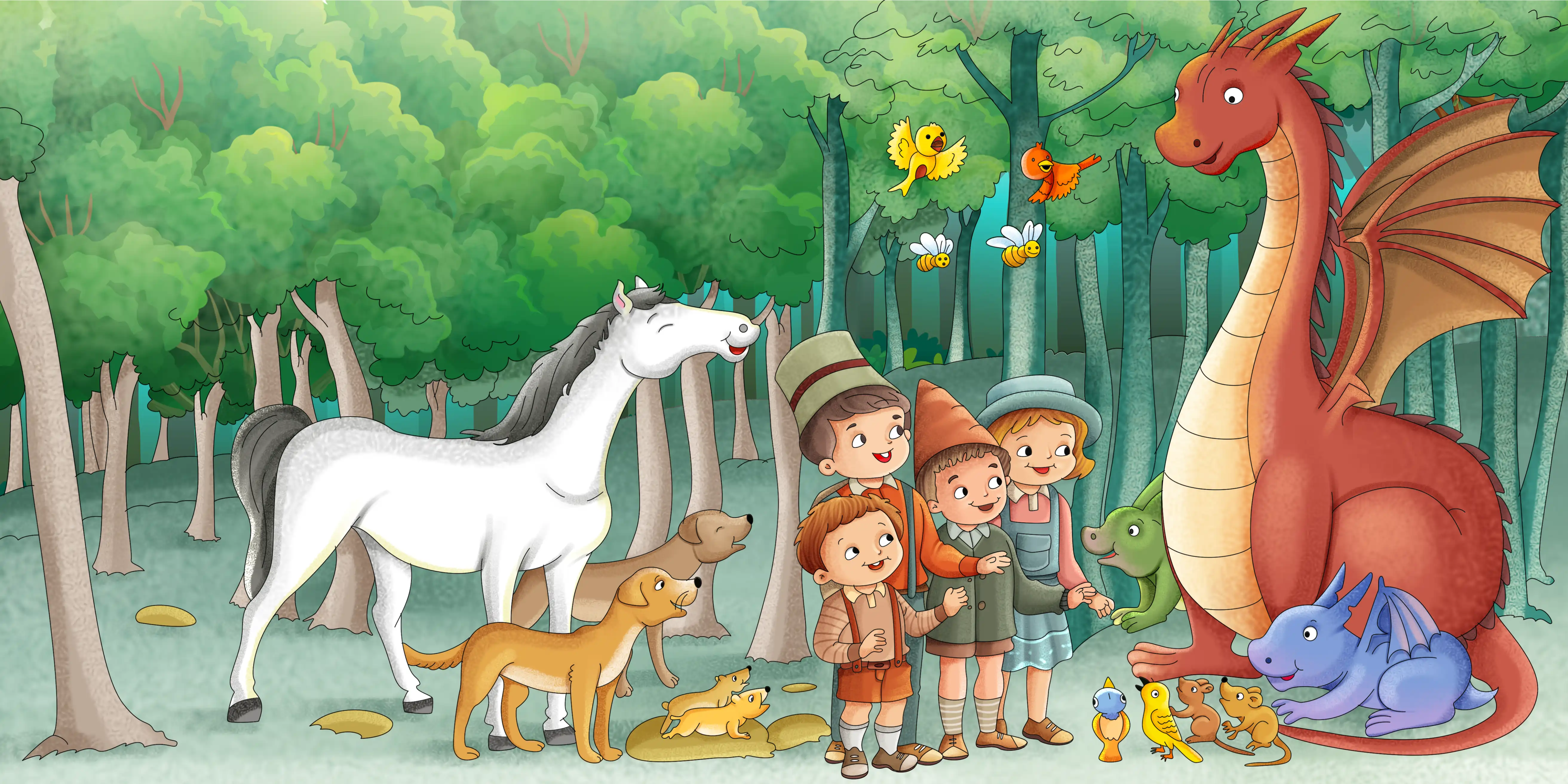 Eeny Meeny Miney & Mo in the Search for a Wizard — illustration spread 5